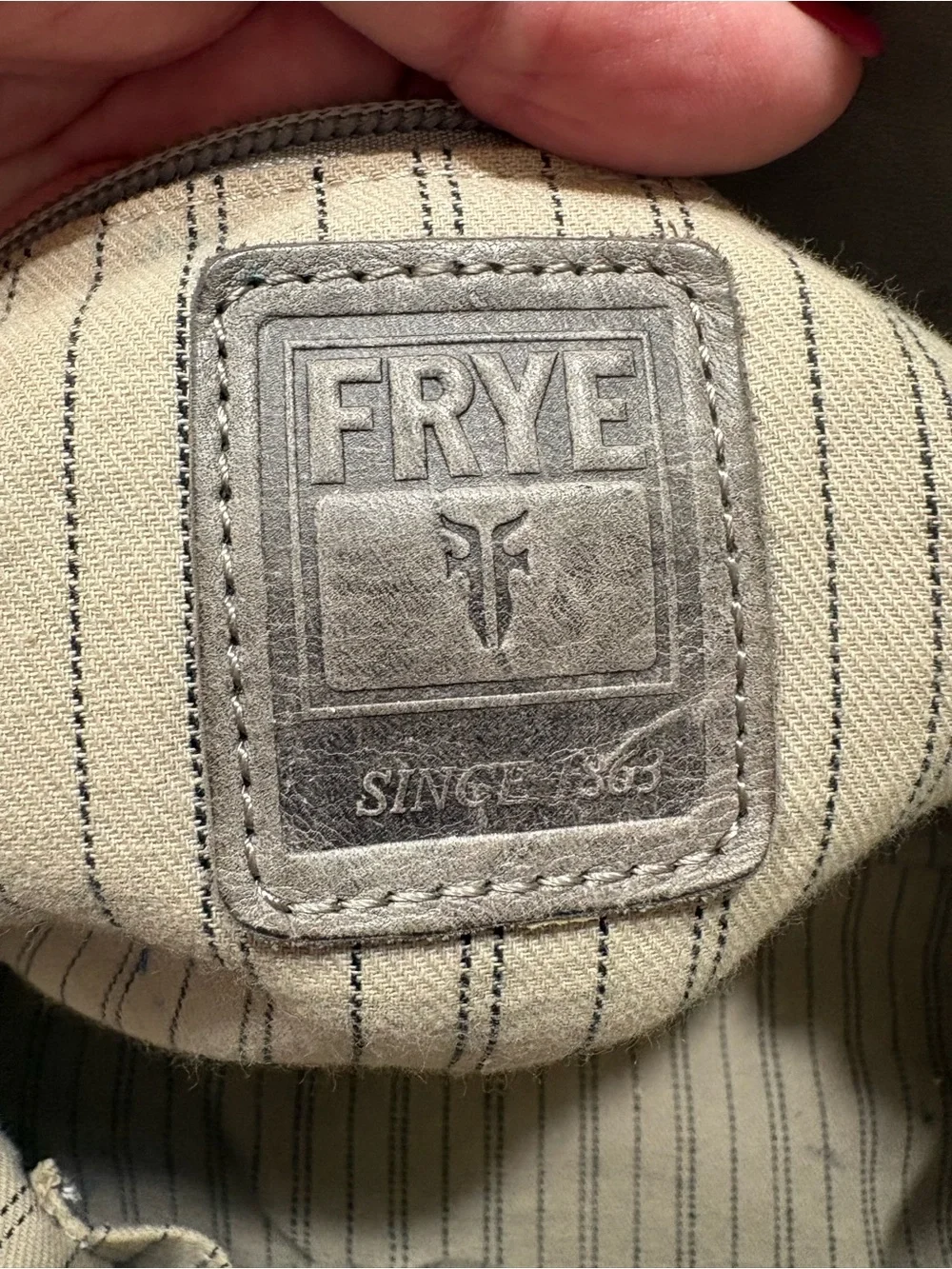 Frye Gray Leather Shoulder Bag - Picture 3 of 9